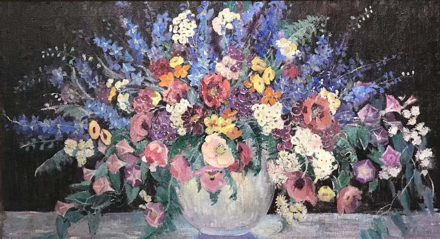 Dorothea M. Litzinger (1889-1925) painting, Still Life with Flowers, $12,000