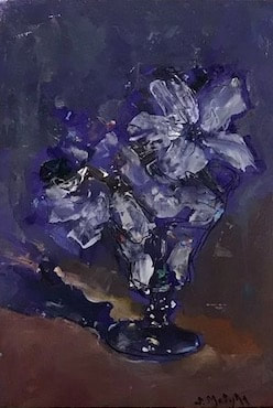 NHAC painting: Stephen Motyka (b. 1964), Floral Still Life, $1,600
