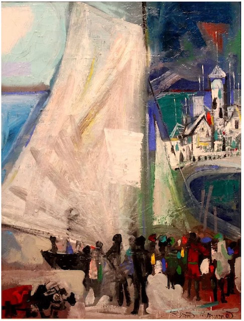 NHAC painting: Byron Browne (1907-1961), The Sail, 1952, $11,500