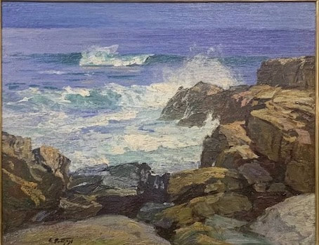 NHAC painting: Edward Henry Potthast (1857-1927), Rocks & Surf, $18,000