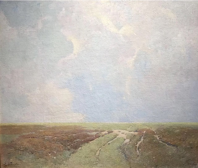 NHAC painting: Emil Soren Carlsen (1848-1932), Marsh, Probably Long Island Sound, $85,000