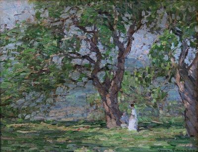 John Fulton Folinsbee, orchard painting
